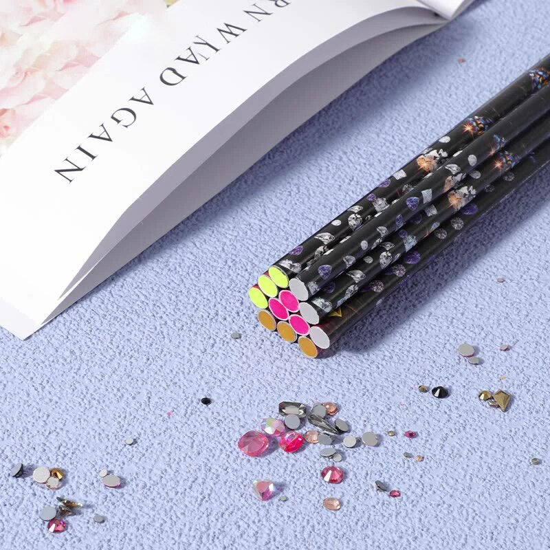 1 pcs Nail Art Tools Rhinestones Gems Picking Crystal Wax Pencil Pen Picker Nail Art Decoration Dotting Tool Make up