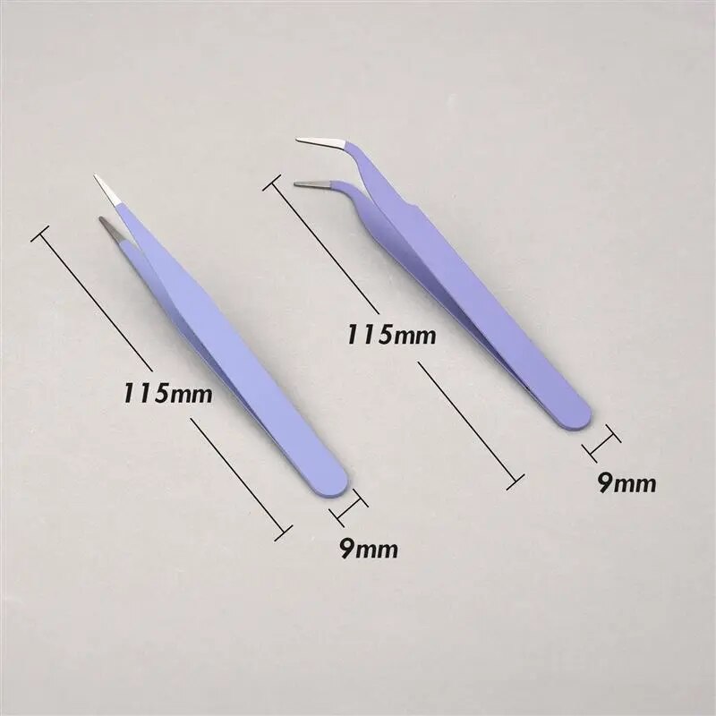 Stainless Steel Tweezers Jewelry Making Tools DIY Epoxy Resin Mold Tools Color Tweezers Kits Handmade Jewelry Accessories